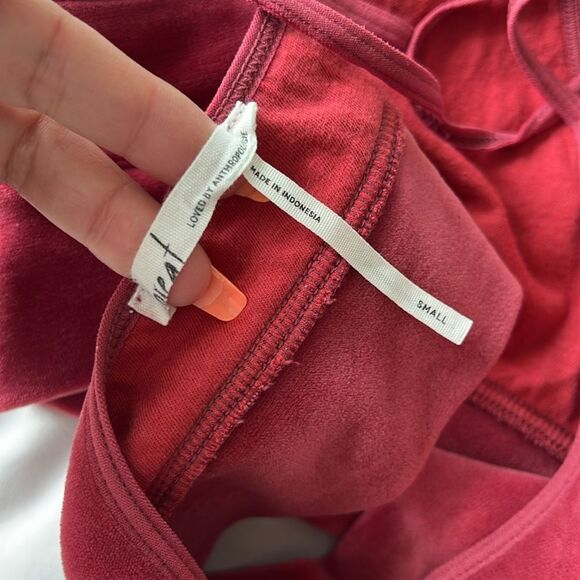 Anthropologie • Floreat raspberry velvet bralette - Picture 4 of 4